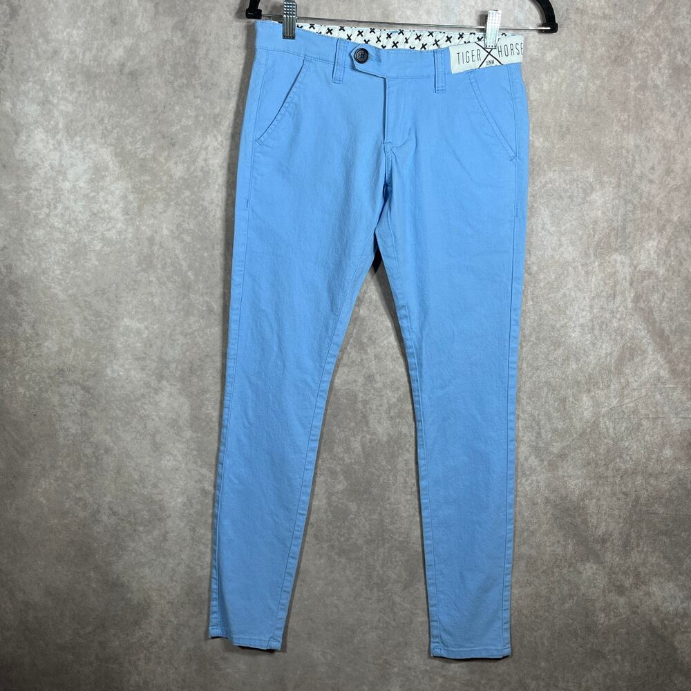 Tiger Horse Pants Womens Size‎ 28 Blue Denim Perfect fit Low Rise Pockets
